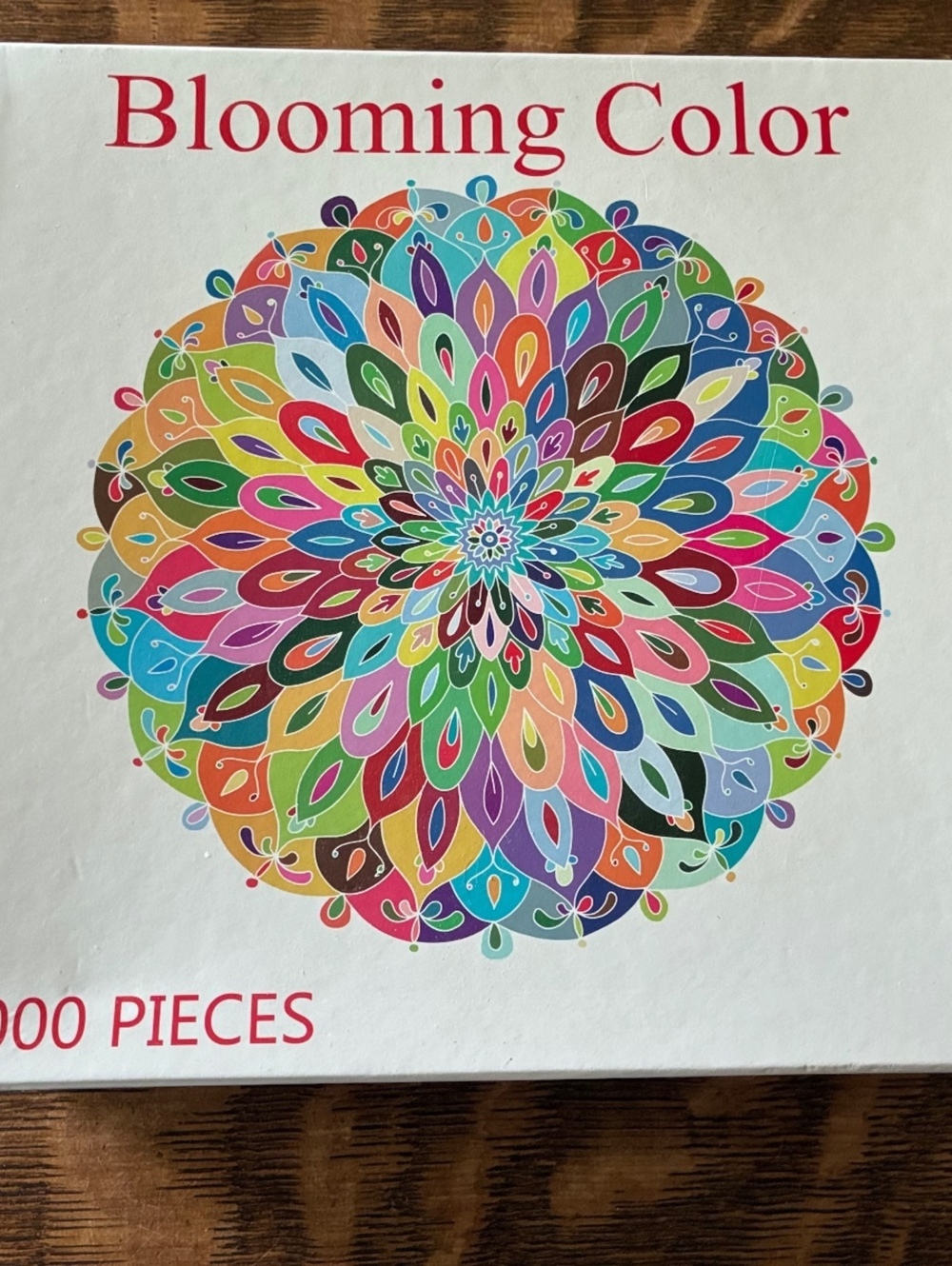 Blooming Color 1000 Pieces Jigsaw Puzzle - Colorful Mandala Design
